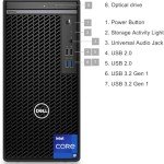 Dell Optiplex 7010 Tower Business Desktop, Intel i9-12900K Processor (up to 5.0 GHz), Intel UHD 770 Graphics, 64GB RAM, 2TB PCIe SSD, DVD-RW, DP Port, HDMI, Wi-Fi + Bluetooth, Windows 11 Pro
