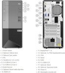 Lenovo V50t Gen 2 Business Desktop Computer, Intel 4-Core i3-10100 Processor, 16GB RAM, 1TB SSD, DVD-RW, DisplayPort + HDMI + VGA, Wi-Fi + Bluetooth, Wired KB&Mouse, Windows 11 Pro