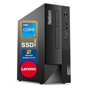 Lenovo ThinkCentre Business Desktop| Intel Core i5 Processor | 32GB RAM | 512GB SSD | Support Upto 3 Monitors | HDMI & USB-C | Ethernet | Wi-Fi | Bluetooth | Keyboard & Mouse| Windows 11 Pro