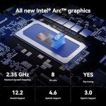 GEEKOM GT1 Mega AI Mini PC,14th Gen Intel Core Ultra U9-185H Processor (16C/22T,up to 5.1 GHz),32GB DDR5 2TB PCIe Gen4 SSD,Mini Desktop Computers Windows 11 Pro,WiFi 7/BT 5.4/Dual 2.5G LAN/USB4.0/8K
