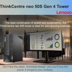 Lenovo ThinkCentre Business Desktop| Intel Core i5 Processor | 32GB RAM | 512GB SSD | Support Upto 3 Monitors | HDMI & USB-C | Ethernet | Wi-Fi | Bluetooth | Keyboard & Mouse| Windows 11 Pro