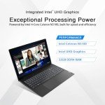 Lenovo V15 Business Laptop | Intel 4-core Processor | Intel UHD Graphics | 15.6" FHD (1920 x 1080) | 32GB RAM | 512GB SSD | Ethernet RJ-45 | Military Durability | Windows 11 Pro