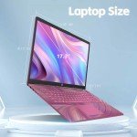 HP 17" Laptop, Intel Celeron N4120 Processor, 16GB RAM, 1TB SSD, Backlit Keyboard, Intel UHD Graphics 600, Windows 11 Home, Webcam, Wi-Fi, Bluetooth, Alpacatec Accessories, Sunkissed Plum(Renewed)