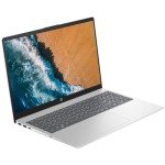 HP 15.6" Portable Laptop (Include 1 Year Microsoft 365), HD Display, Intel Quad-Core N200 Processor, 8GB RAM, 128GB Storage, Wi-Fi 6, Webcam, HDMI, Numeric Keypad, Windows 11 Home, Silver