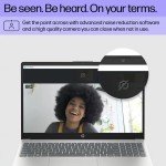 HP 15.6" Portable Laptop (Include 1 Year Microsoft 365), HD Display, Intel Quad-Core N200 Processor, 8GB RAM, 128GB Storage, Wi-Fi 6, Webcam, HDMI, Numeric Keypad, Windows 11 Home, Silver
