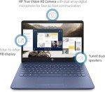 HP 14" HD Laptop | Back to School Limited Edition with 1 Year Microsoft 365 | Intel Quad-Core Processor | 16GB RAM | 576GB Storage | Long Battery Life | Royal Blue | w/WOWPC Bundle | Windows 11