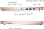 HP New 14" HD Ultra Light Thin Laptop, Quad-Core Intel Celeron Processor, 8GB RAM, 192GB (64GB eMMC+ 128GB Card), Wi-Fi, Upto 11 Hours, Windows 11 S + 1 Year Office 365+HubxcelAccessory, Rose Gold