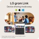 LG gram Pro 17-inch Thin and Lightweight Laptop, Intel Evo Edition - AI-Enabled Intel Core Ultra 7 Processor, Windows 11 Home, 16GB RAM, 1TB SSD, Black