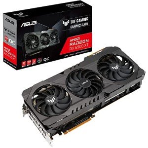 ASUS TUF Gaming AMD Radeon™ RX 6900 XT OC Edition Graphics Card (PCIe 4.0, 16GB GDDR6, HDMI 2.1, DisplayPort 1.4a, Dual Ball Fan Bearings, All-Aluminum Shroud, Reinforced Frame, GPU Tweak II)