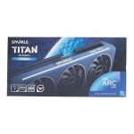 Sparkle Intel Arc A770 Titan OC Edition, 16GB GDDR6, ThermalSync, Torn Cooling, Axial Fan, Metal Backplate, SA770T-16GOC