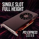 VisionTek AMD Radeon RX 550 4GB GDDR5 for PC – Computer Graphics Card: Supports 4k Monitor Resolution – x4 DisplayPort Outputs, PCI Express 3.0, DirectX 12, Bus-Powered - 901458