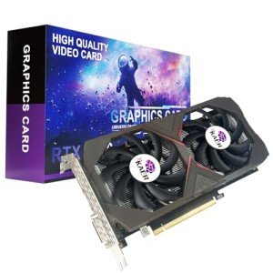 KAER Gaming GeForce RTX 2060 6GB GDRR6 192-Bit HDMI/DP/DVI 1680MHz Dual Fans ray-tracing Graphics Card