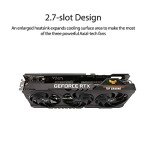 ASUS TUF Gaming NVIDIA GeForce RTX 3070 OC Edition Graphics Card- PCIe 4.0, 8GB GDDR6, HDMI 2.1 , DisplayPort 1.4a, Dual Ball Fan Bearings (Renewed)