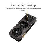 ASUS TUF Gaming NVIDIA GeForce RTX 3070 OC Edition Graphics Card- PCIe 4.0, 8GB GDDR6, HDMI 2.1 , DisplayPort 1.4a, Dual Ball Fan Bearings (Renewed)