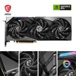 MSI GeForce RTX 4060 Ti Gaming X Slim 16G Graphics Card - NVIDIA RTX 4060 Ti, 16GB GDDR6 Memory, 18Gbps, PCIe 4.0, Twin Frozr 9, RGB, DLSS3