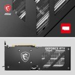 MSI GeForce RTX 4060 Ti Gaming X Slim 16G Graphics Card - NVIDIA RTX 4060 Ti, 16GB GDDR6 Memory, 18Gbps, PCIe 4.0, Twin Frozr 9, RGB, DLSS3