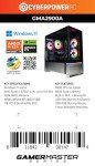 CyberPowerPC Gamer Master Gaming PC, AMD Ryzen 7 8700F 4.1GHz, GeForce RTX 4060 Ti 8GB, 16GB DDR5, 1TB PCIe Gen4 SSD, WiFi Ready & Windows 11 Home (GMA2900A)