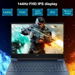 HP Victus 15.6 i5 Gaming Laptop, 15.6" FHD 144Hz Display, Intel Core i5-12450H, NVIDIA GeForce RTX 3050, 64GB RAM, 1TB SSD, Backlit KB, Touchpad, SD Card Reader, Webcam, HDMI, Wi-Fi 6, Win11 Home