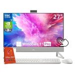 Dell Inspiron 7730 27" Touchscreen All in One Desktop Computer, Intel 10-Core 7 150U, NVIDIA GeForce MX570A, 64 GB RAM, 1 TB SSD, Wi-Fi 6E, Win 11 Pro, Office 2024 Pro Lifetime, Wireless KB & Mouse