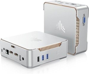 KAMRUI GK3PLUS Mini PC, 16GB DDR4 1TB M.2 SSD Micro Pc, 12th Gen Alder Lake-N95(up to 3.40GHz) Mini Desktop Computers, Support 2xHDMI+VGA 4K Triple Display for School/Home/Office