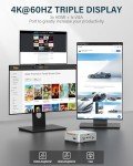 KAMRUI GK3PLUS Mini PC, 16GB DDR4 1TB M.2 SSD Micro Pc, 12th Gen Alder Lake-N95(up to 3.40GHz) Mini Desktop Computers, Support 2xHDMI+VGA 4K Triple Display for School/Home/Office