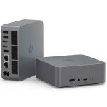 Beelink EQR6 Mini PC AMD Ryzen 5 6600H(Up to 4.5GHz), 16GB DDR5 RAM 500GB PCIE4.0 SSD Dual LAN Mini PC, AMD Radeon 660M, Dual HDMI/ WiFi6/ BT5.2/ Home/Office/Build-in Power Supply Desktop Computer