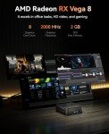 KAMRUI Mini PC with AMD Ryzen 7 PRO 5875U, 16GB DDR4 512GB M.2 SSD Mini Computer, Mini Gaming PC with USB Type-C, Desktop Computer Supports Triple 4K Display, WiFi 6, BT 5.2