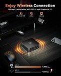 KAMRUI Mini PC with AMD Ryzen 7 PRO 5875U, 16GB DDR4 512GB M.2 SSD Mini Computer, Mini Gaming PC with USB Type-C, Desktop Computer Supports Triple 4K Display, WiFi 6, BT 5.2