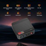 BOSGAME P3 Gaming Mini PC, AMD Ryzen 6900HX Processor Mini Computer(8Cores/16Threads, up to 4.9GHz) 32GB DDR5, 1TB M.2 SSD, Triple Display Desktop PC, Pre-in Windows 11 Pro, Dual LAN, WiFi 6E, BT 5.2