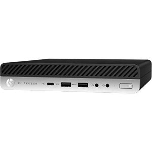 HP EliteDesk 800 G4 Desktop Mini PC, Intel Six Core i5 8500T 2.1Ghz, 32GB DDR4 RAM, 1TB NVMe M.2 SSD, WiFi, USB Type C, Windows 11 Pro (Renewed)