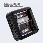 DreamQuest Mini PC Windows 11 Pro Preloaded, Intel N150 (up to 3.6GHz) Mini Desktop Computers 16GB DDR4 512GB SSD, USB C, DP, HDMI, USB 3.2, Dual LAN,WiFi, Bluetooth, Support 4K 60Hz, Support Linux