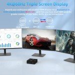 Mini PC, Intel 12th Alder Lake N100 (up to 3.4GHz), 16GB DDR4 RAM 512GB M.2 SSD Dual LAN, Mini Desktop Computers Windows 11, 4K Triple Display, Type-C, WiFi 6, BT 5.2, Micro PC for Home Office