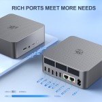 Beelink EQR6 Mini PC AMD Ryzen 5 6600H(Up to 4.5GHz), 16GB DDR5 RAM 500GB PCIE4.0 SSD Dual LAN Mini PC, AMD Radeon 660M, Dual HDMI/ WiFi6/ BT5.2/ Home/Office/Build-in Power Supply Desktop Computer
