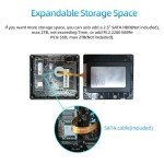 Mini PC, Intel 12th Alder Lake N100 (up to 3.4GHz), 16GB DDR4 RAM 512GB M.2 SSD Dual LAN, Mini Desktop Computers Windows 11, 4K Triple Display, Type-C, WiFi 6, BT 5.2, Micro PC for Home Office