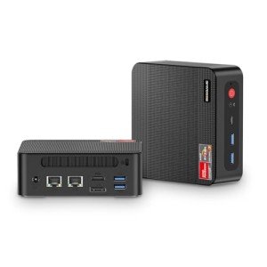 BOSGAME Mini PC Ryzen 7 5825U (Upgraded 5700U), 32GB DDR4 RAM 1TB m.2 NVMe SSD Mini Computers, 2.5GbE Dual LAN Ports, Dual SSD Slots Easy for Expand, Triple Display, WiFi 6E, BT5.2