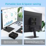 Mini PC, Intel 12th Alder Lake N100 (up to 3.4GHz), 16GB DDR4 RAM 512GB M.2 SSD Dual LAN, Mini Desktop Computers Windows 11, 4K Triple Display, Type-C, WiFi 6, BT 5.2, Micro PC for Home Office