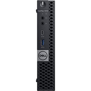 Dell OptiPlex 7070 Business Micro Desktop Computer, Intel Octa-Core i7 9700T Up to 4.3GHz, 32GB DDR4 RAM, 1TB PCIe SSD, 802.11AC WiFi, Bluetooth 5.0, Displayport, Type-C, Windows 10 Pro (Renewed)