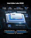 ACEMAGICIAN Mini PC Computer, 12th Gen N100 (up to 3.4GHz) 16GB LPDDR5 512GB M.2 SSD Desktop Computers, Micro PC Support 4K UHD, Dual Gigabit Ethernet, 3 HDMI, 2.4G/5G WiFi, BT 4.2