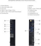 Dell Optiplex 5070 Micro MFF Desktop PC Intel i5-9500T, 16GB DDR4 New 1TB M.2 NVMe SSD, WiFi BT HDMI New KB & Mouse Windows 11 Pro (Renewed)