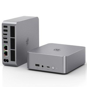 Beelink EQR6 Mini PC, AMD Ryzen 6600H (6C/12T, Up to 4.5GHz), 16GB DDR5-4800MHz 500GB PCle 4.0 SSD, Support Dual 1000M LAN, Ultra-Quiet and Built-in Power Supply, Home/Office Micro Desktop Computer