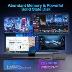 Beelink EQR6 Mini PC, AMD Ryzen 6600H (6C/12T, Up to 4.5GHz), 16GB DDR5-4800MHz 500GB PCle 4.0 SSD, Support Dual 1000M LAN, Ultra-Quiet and Built-in Power Supply, Home/Office Micro Desktop Computer