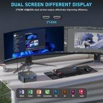 KAMRUI Mini PC AK1PLUS, 12th Gen N95 Processor (Up to 3.4GHz), Mini Desktop Computers 16GB DDR4 1TB SSD Support 4K UHD, LAN, WiFi/BT 4.2, Micro Tower for Business, Office, Home Server