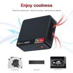 Beelink Mini PC, AMD Ryzen 7 5850U(8C/16T, up to 4.4GHz), 16GB DDR4 500GB M.2 NVMe SSD, SER5 Pro Mini Desktop Computer Support 4K@60Hz Triple Display/DP1.4/HDMI/Type-C/WiFi 6/BT5.2/Gaming/Office/Home