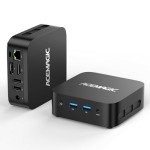 ACEMAGICIAN Vista V1 N97 Mini Pc Computers, 12Th Gen Intel N97(Beat N150/N100, Up to 3.6Ghz), 16Gb Ddr4 Ram 512Gb Ssd Mini Computer, UHD 4K HDMI DP, 2.4G/5G WiFi/Bt, Vesa Home/Office Micro Pc
