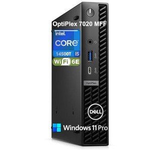 Dell OptiPlex 7020 MFF 7000 Series Mini PC Business Desktop Computer, 14th Gen Intel 14-Core i5-14500T (Beat i7-13700T), 32GB DDR5 RAM, 1TB PCIe SSD, WiFi 6E, Bluetooth, RJ-45, HDMI, Windows 11 Pro