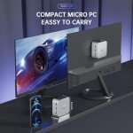ACEMAGICIAN Mini PC Computer, 12th Gen N100 (up to 3.4GHz) 16GB LPDDR5 512GB M.2 SSD Desktop Computers, Micro PC Support 4K UHD, Dual Gigabit Ethernet, 3 HDMI, 2.4G/5G WiFi, BT 4.2