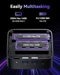 ACEMAGICIAN Vista V1 N97 Mini Pc Computers, 12Th Gen Intel N97(Beat N150/N100, Up to 3.6Ghz), 16Gb Ddr4 Ram 512Gb Ssd Mini Computer, UHD 4K HDMI DP, 2.4G/5G WiFi/Bt, Vesa Home/Office Micro Pc