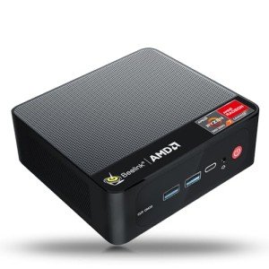 Beelink SER5 Mini PC AMD Ryzen 7 5850U(8C/16T,up to 4.4GHz), Mini Computers 16GB DDR4 RAM 1TB M.2 2280 PCIe3.0x4 SSD Dual LAN, Support 4K Three Screen Display/WiFi6/BT5.2/Office Micro PC
