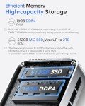 ACEMAGIC Vista V1 N97 Mini Pc, 12Th Gen Intel N97 (Beat N150/N95, Up to 3.6Ghz), 16Gb Ddr4 Ram 512Gb Ssd Mini Computers, 4K Dual Display, WiFi/Bt, Vesa Mount, Home/Office Micro Pc