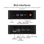 Beelink Mini PC AMD Ryzen 7 Pro 5850U (8C/16T, Up to 4.4Ghz), 16GB DDR4 RAM 500GB NVMe SSD, SER5 Pro Mini Desktop Computer Support 4K@144Hz/Triple Display/WiFi6/BT5.2/HDMI+DP/Office/Gaming